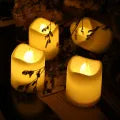 LED Candle Tea Light flameless Candles Electric in Warm White and Wave and Battery-Operating with Free Bettery Cells.