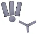 Waterproof & Dustproof Three Blades