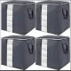 pack of 3-Improved Quality LARGE Storage Bags FOR SHIRTS CLOTHS AND BLANCKETS DOUBLE ZIPPER Organizer